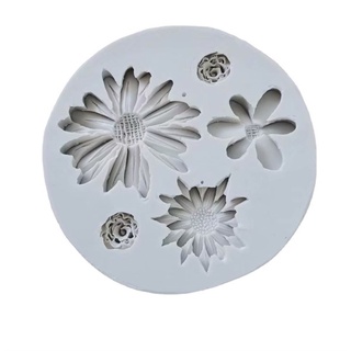 Khuôn Silicone Hoa Cúc 5Cm 3Cm 2Cm
