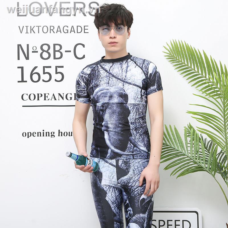 Bộ Đồ Bơi Tay Ngắn Plus Size Cho Nam | BigBuy360 - bigbuy360.vn