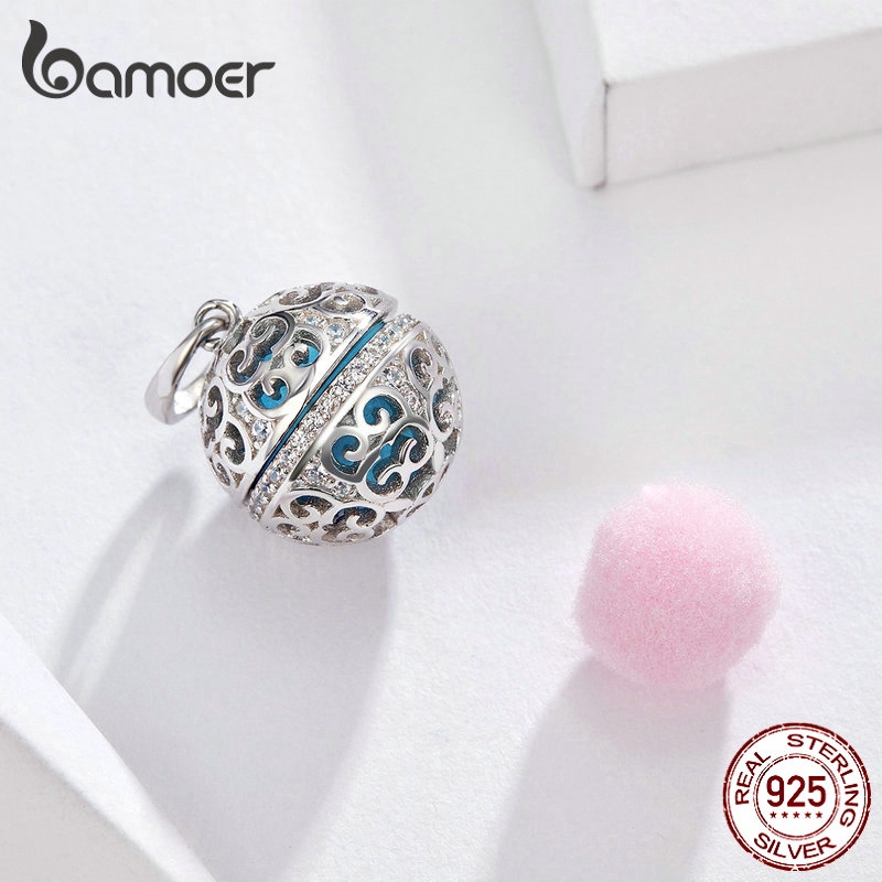 Charm hộp tròn Bamoer dùng làm trang sức SCC1198