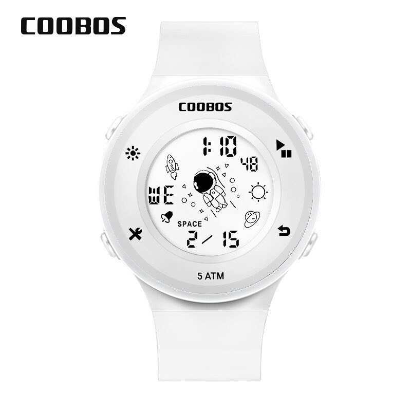 Đồng hồ trẻ em chống thấm nước dạ quang Cooboss 0995 bơi 50 mét ( Phiên bản đặc biệt Không Gian )