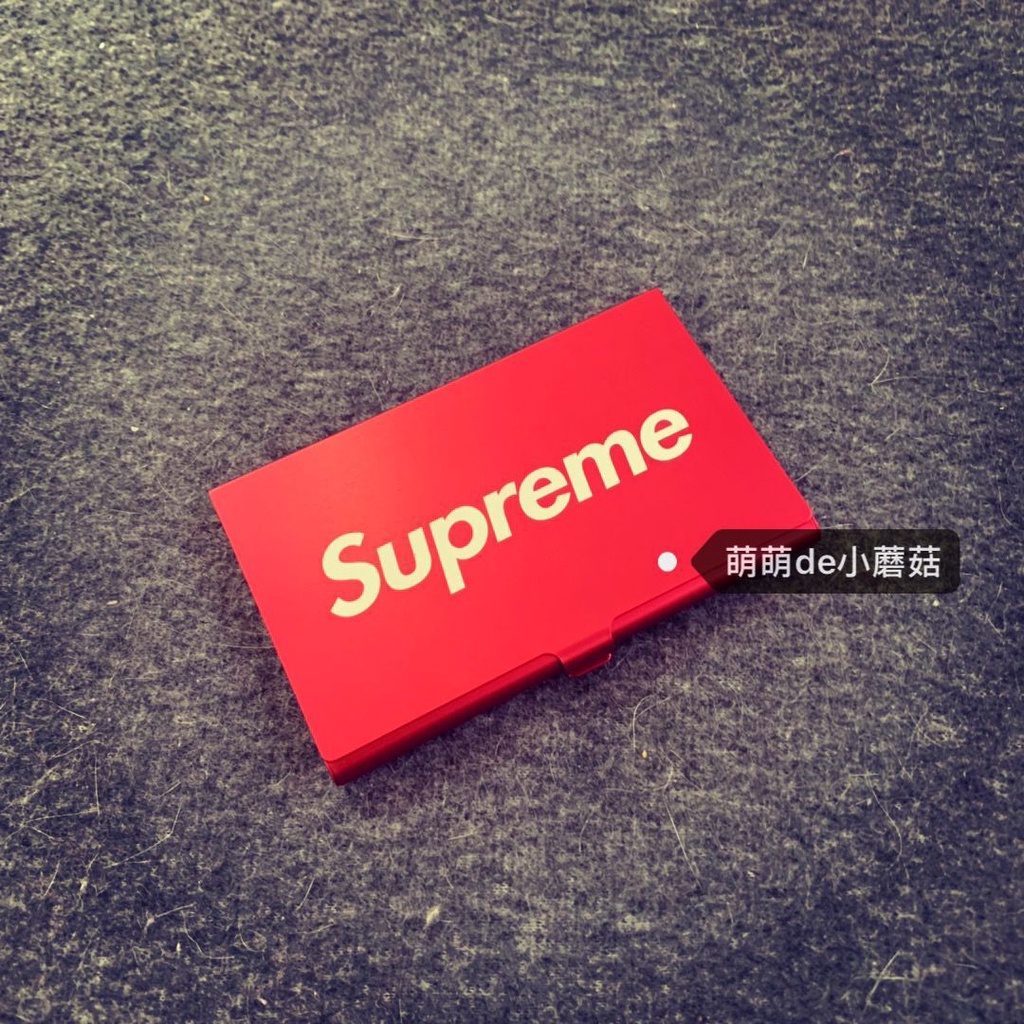 Ví Đựng Thẻ Bằng Nhôm In Logo Supreme Thời Trang Cho Nam