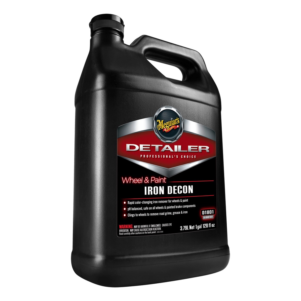 Meguiar's Wheel & Paint Iron Decon Remover - Sản phẩm làm sạch bụi công nghiệp trên lazang và lốp xe, D180101, 1 Gallon