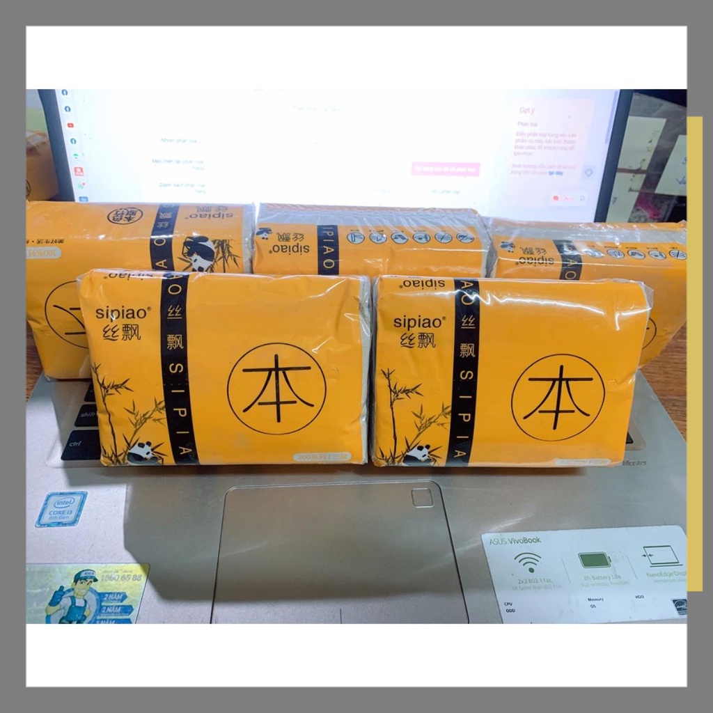 giấy ăn gấu trúc sipao mã 6021