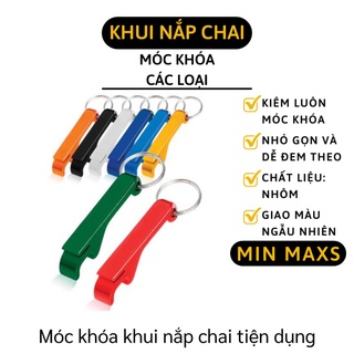 Móc Khóa Đa Năng - Đồ Khui Nắp Chai, Mở Lon Bia Kim Loại Tiện Lợi, Nhỏ Gọn 8402 [MINMAXS]