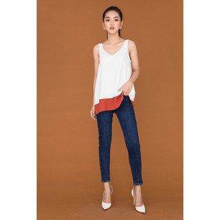 20 Again - Quần jean Boy Chiết ly gấu