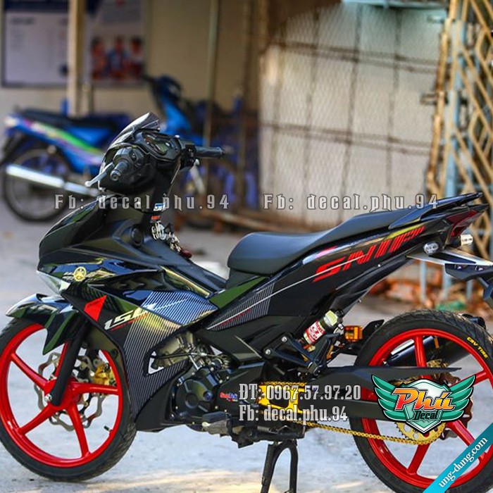 Tem Rời Exciter 150 Sniper đen đỏ (V)