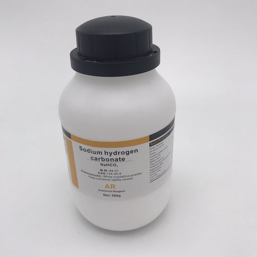 Hóa chất NaHCO3 Sodium bicarbonate Sodium hydrogen carbonate Natri hydrogen cacbonat lọ 500g Baking soda