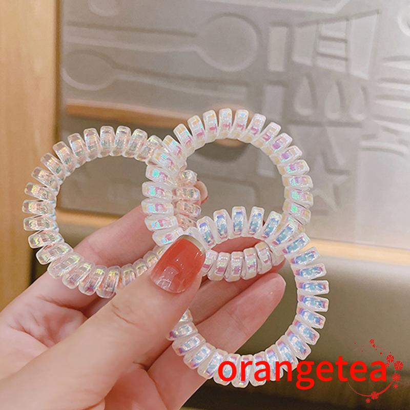 Dây buộc tóc hình dây điện thoại bàn bằng nhựa cho nữ