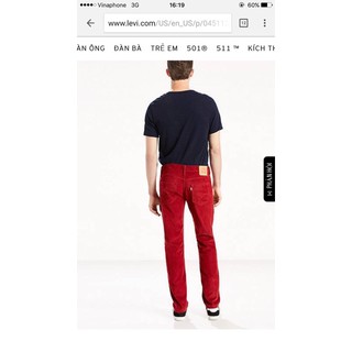 Quần Levi's nam dòng 511.