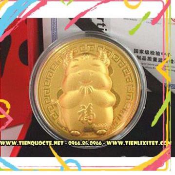[Quà Tết 2021] Bao Lì Xì Con Trâu kèm túi gấm đỏ may mắn chữ PHÚC