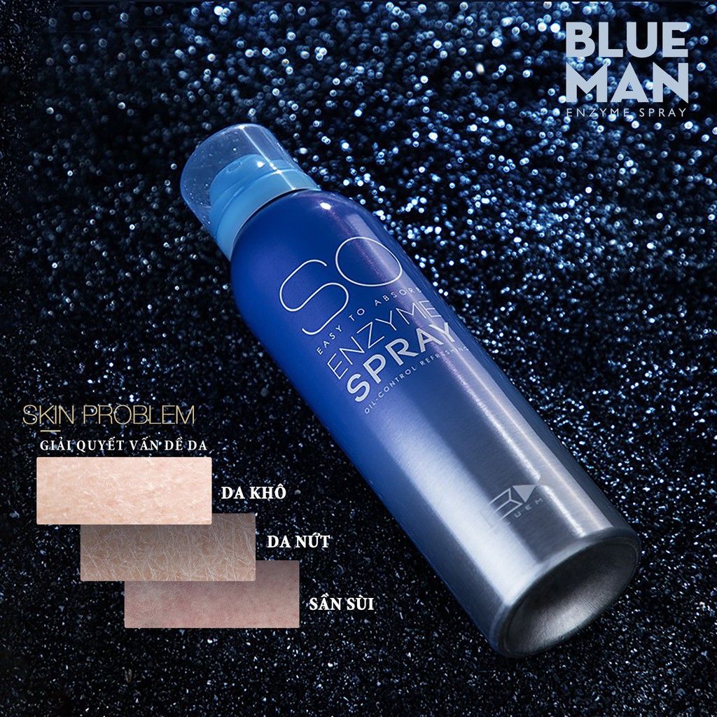 Xịt Khoáng Làm Sạch Da BLUEMAN Chính Hãng Dưỡng ẩm & Bảo Vệ Da 150ml ZL19 | BigBuy360 - bigbuy360.vn