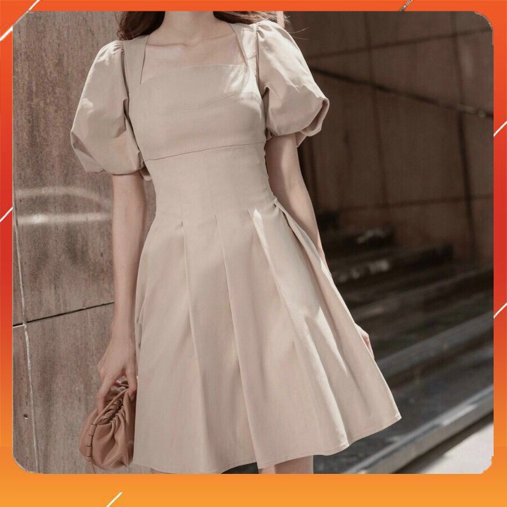 Đầm dự tiệc cưới, Váy dự tiệc nữ màu trắng TheHQ chất vải đẹp-thiết kế dáng xòe mang lại sự dịu dàng và sang trọng | BigBuy360 - bigbuy360.vn