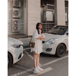 Váy sơ mi oversize ( ảnh thật tự chụp )