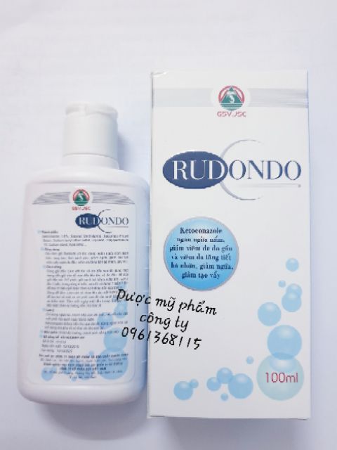 Dầu tắm gội giảm nấm viêm da dầu RUDONDO ketoconazol 100ml | BigBuy360 - bigbuy360.vn