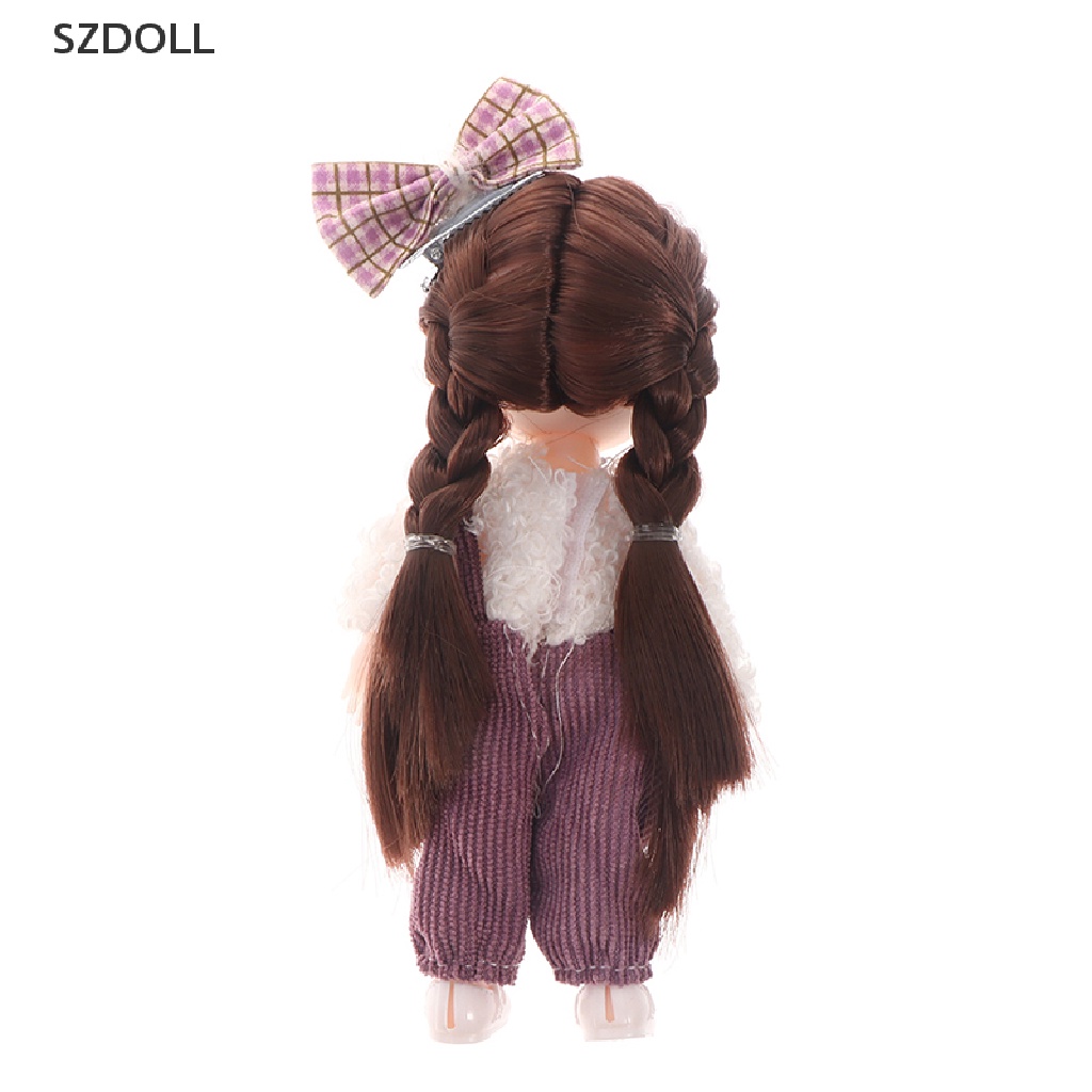 Búp Bê Mini 16cm Có Khớp Chuyển Động Kèm Quần Áo Cho Bé Gái