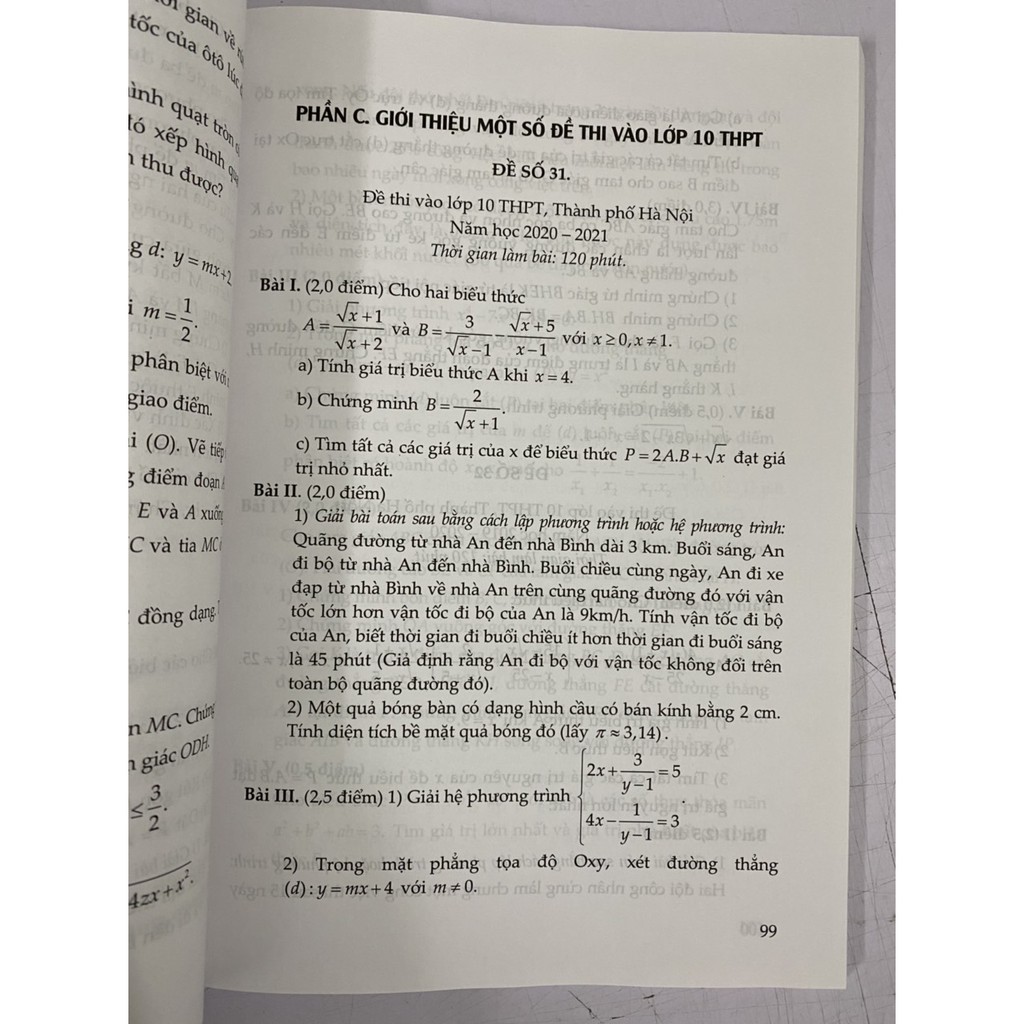 Sách - Ôn Luyện Thi Vào Lớp 10 Môn Toán (1 cuốn)