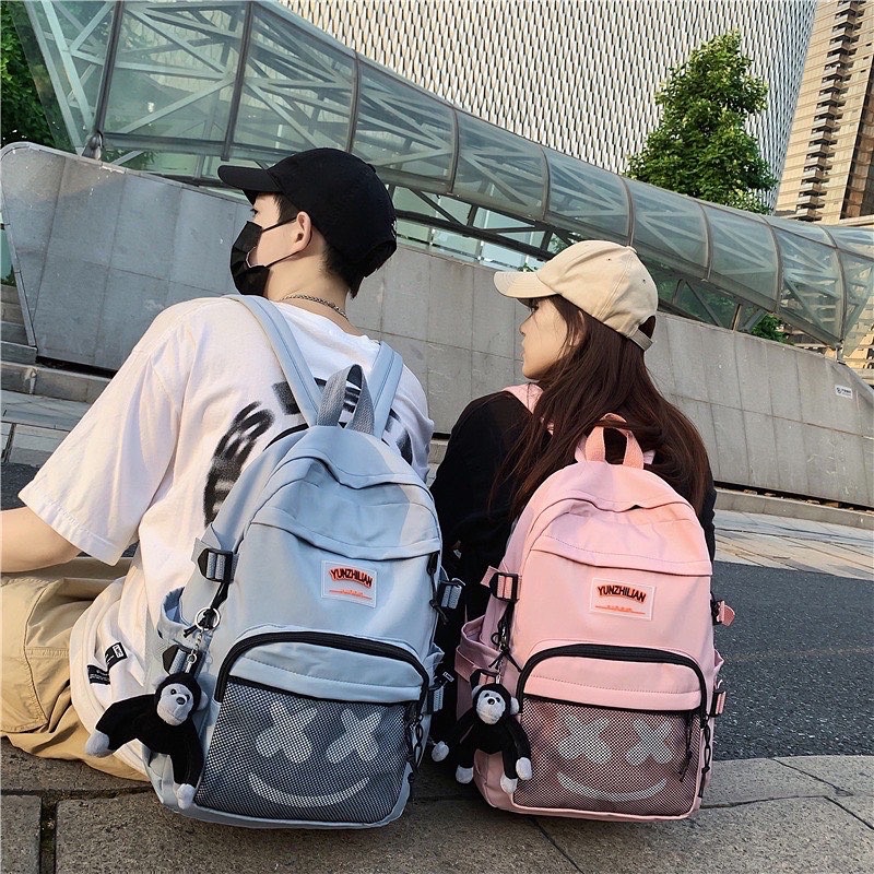 Balo ulzzang Đi Học Đi Chơi Nam Nữ Thời Trang Hàn Quốc Nhiều Ngăn vừa Laptop XX