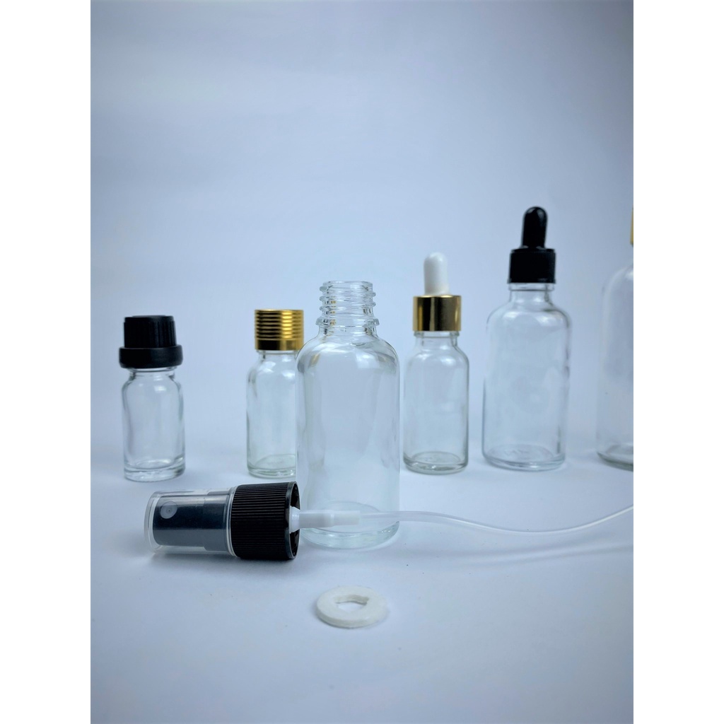 Lọ chiết mỹ phẩm thủy tinh trongcác nắp khác nhau 5ml/10ml/15ml/20ml/30ml/50ml/100ml [Giá sỉ/ lẻ]