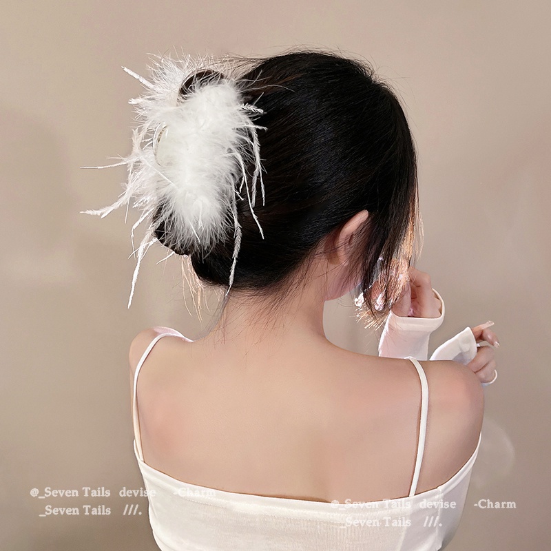 Kẹp Tóc Hình Lông Vũ Thời Trang