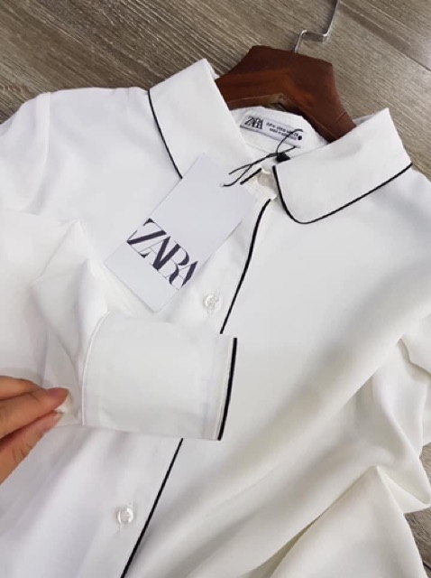 Áo sơ mi zara chất lụa siêu đẹp