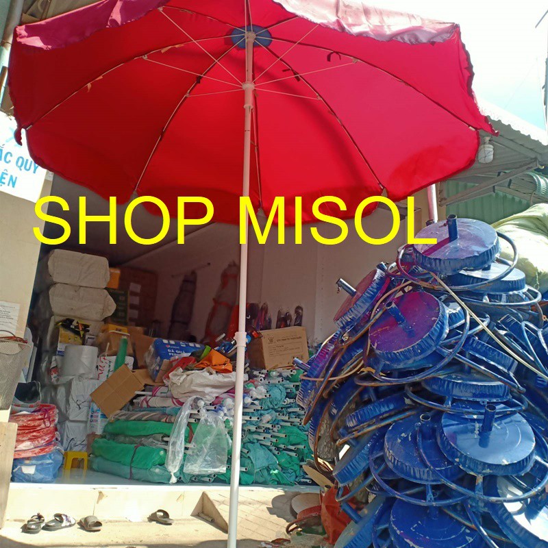 Siêu Sale Dù Vải Màu Đỏ Rộng 2 mét 2, Cao 2 mét 5 cực đẹp KHÔNG ĐẾ
