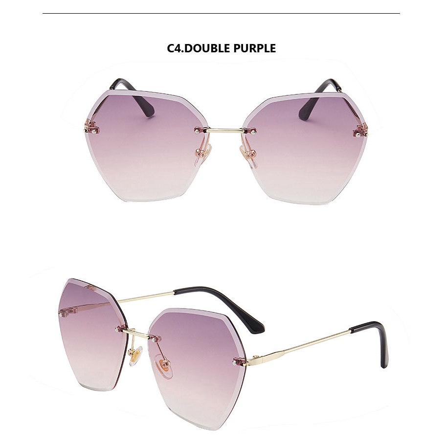 Kính mát đính đá phong cách cổ điển thời trang cho nữ