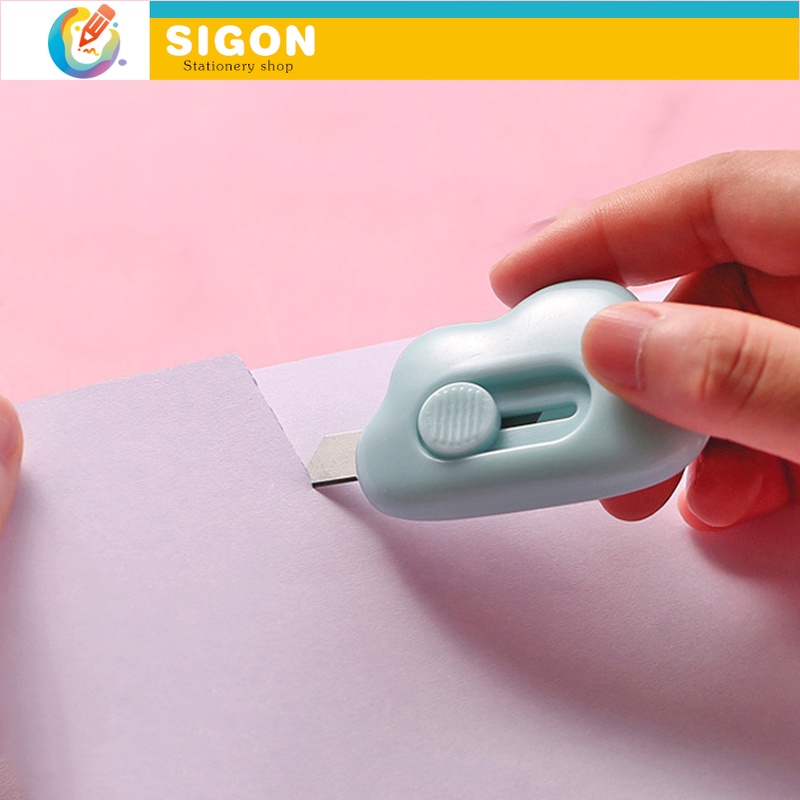 Dao DọC GiấY Dao Cắt Giấy Mini Hình Đám Mây Dễ Thương Tiện Dụng Cho Gia Đình/Văn Phòng