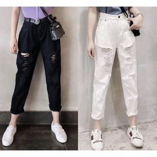 QUẦN KAKI RÁCH CÁ TÍNH NĂNG ĐỘNG NỮ QBR305