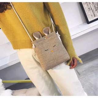 TÚI ĐEO CHÉO ULZZANG (TÚI BUCKET DÂY XÍCH VÀ TÚI TAI THỎ) SIÊU CUTE