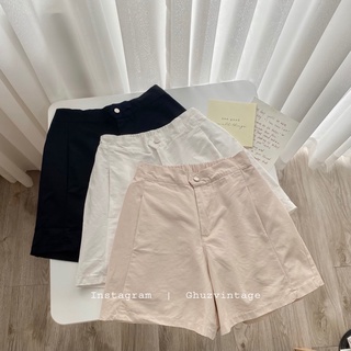 Quần short kaki lưng chun Ghuzvintage