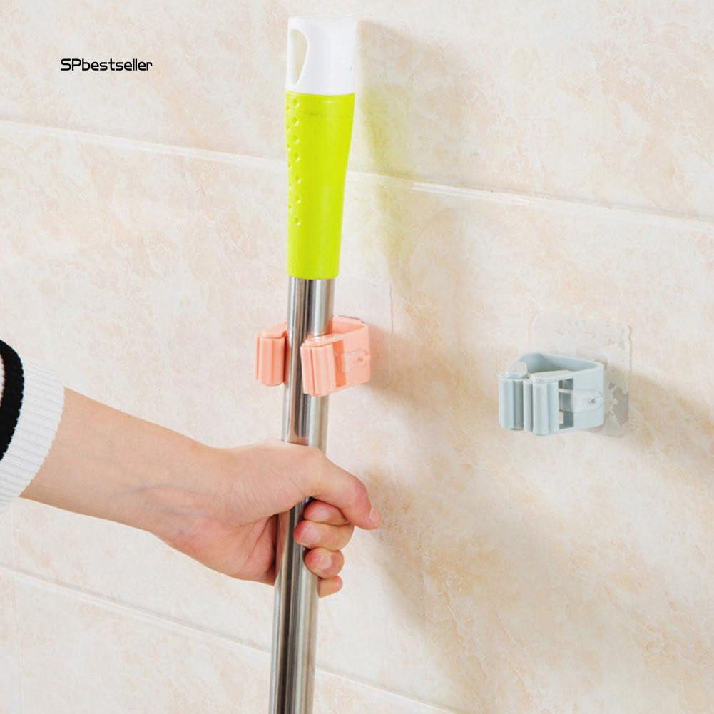 Giá treo chổi/cây lau nhà gắn tường tiện dụng cho phòng bếp