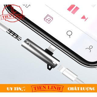 Đầu chuyển đổi Lightning sang xạc và âm thanh Jack 3.5mm cho Iphone 7/8 (Trắng)