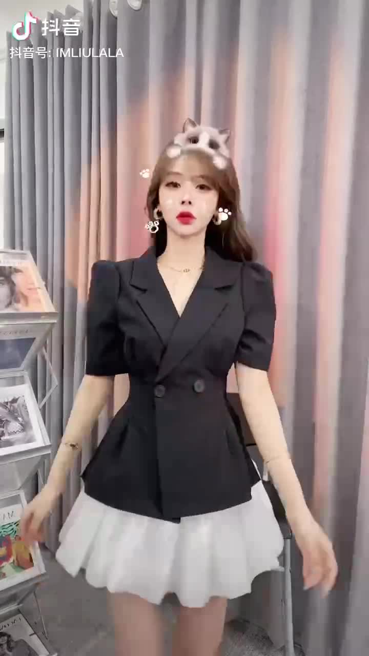 Set áo vest blazer mix chân váy bí (có size XL, có tách lẻ) SJ001 | BigBuy360 - bigbuy360.vn