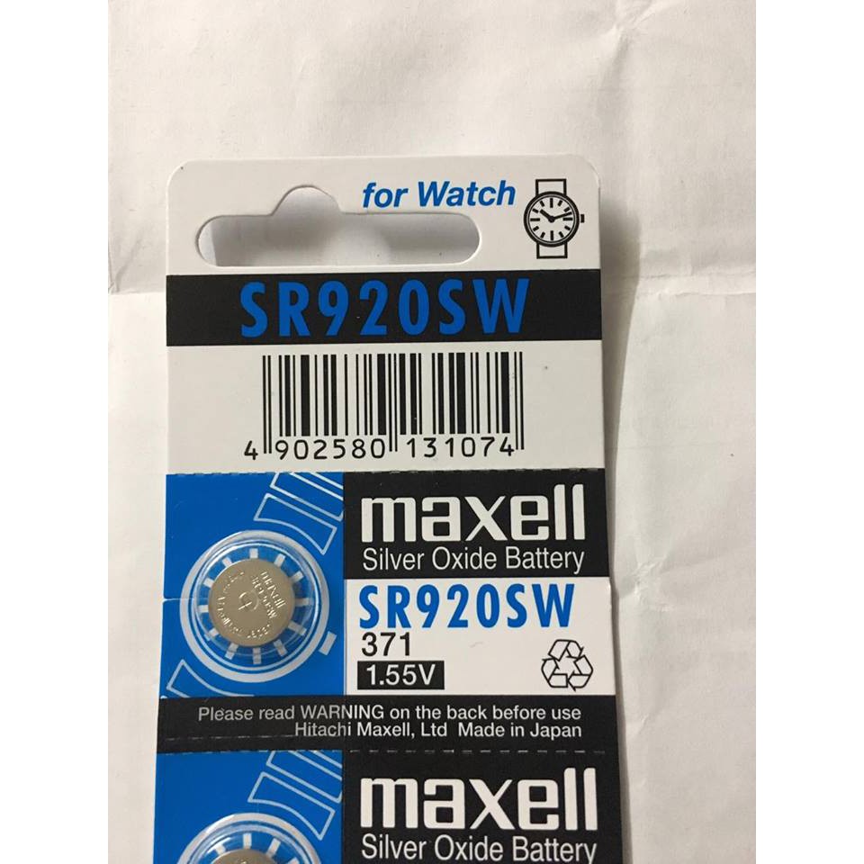 Pin Maxell SR920SW SR920 371 Chính Hãng Nhật Bản