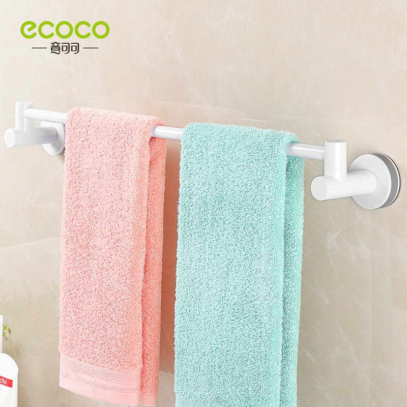 giá treo khăn nhà tắm dán tường ecoco nội địa trung, kệ treo khăn nhà bếp