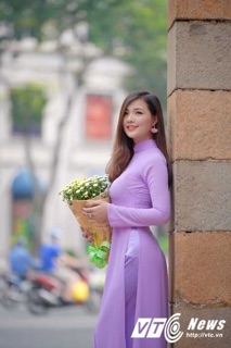 Áo dài lụa tằm cao cấp kèm quần