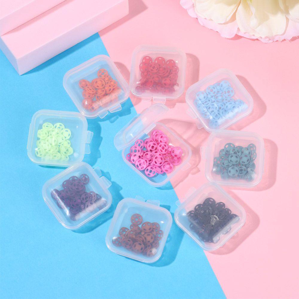 Set 15 Khóa Cài Mini 7mm 14 Màu Siêu Nhỏ Cho Búp Bê