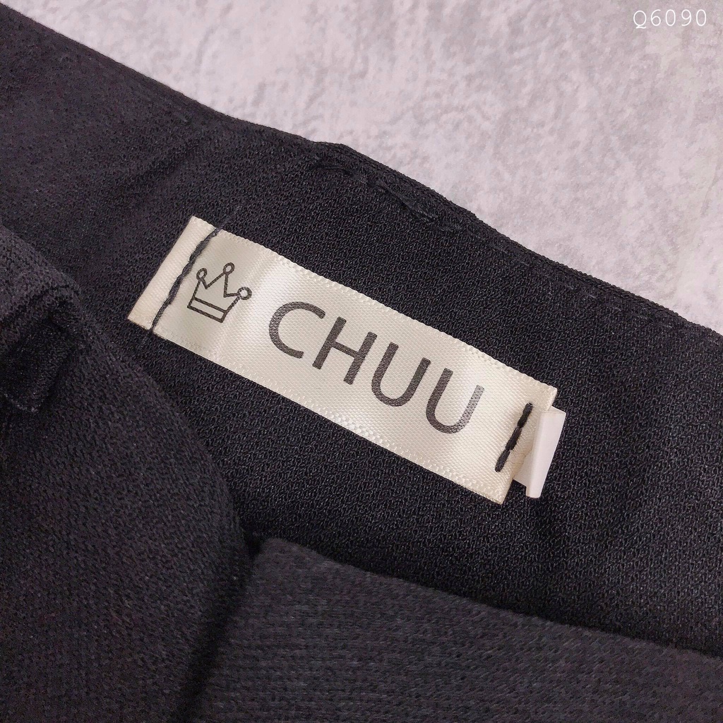 Quần tây lưng cao công sở nữ kiểu baggy nắp giả CHUU Q6090 | BigBuy360 - bigbuy360.vn