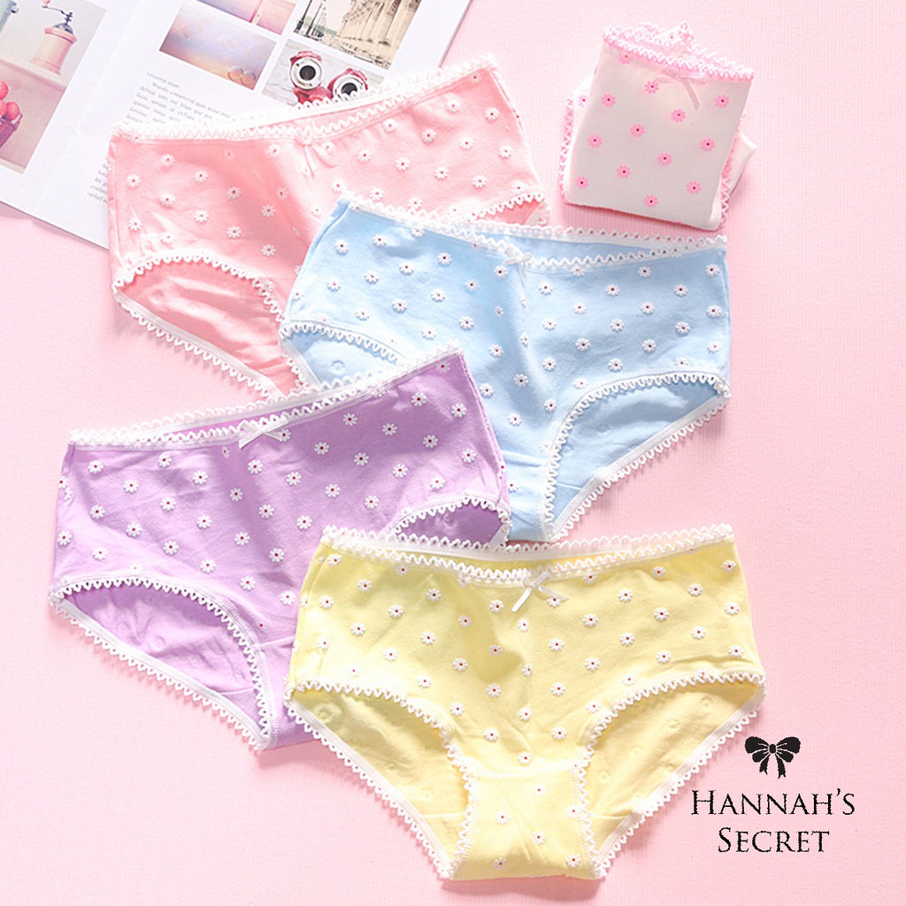 Quần lót cotton hoa cúc nhí siêu cute