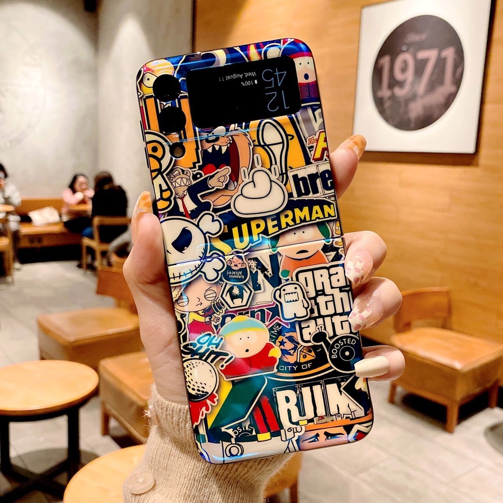 Ốp Lưng Họa Tiết Graffiti Samsung Galaxy Z FLIP 5 / Z FLIP 4 / Z FLIP 3 - BUM STORE GALAXY CASE