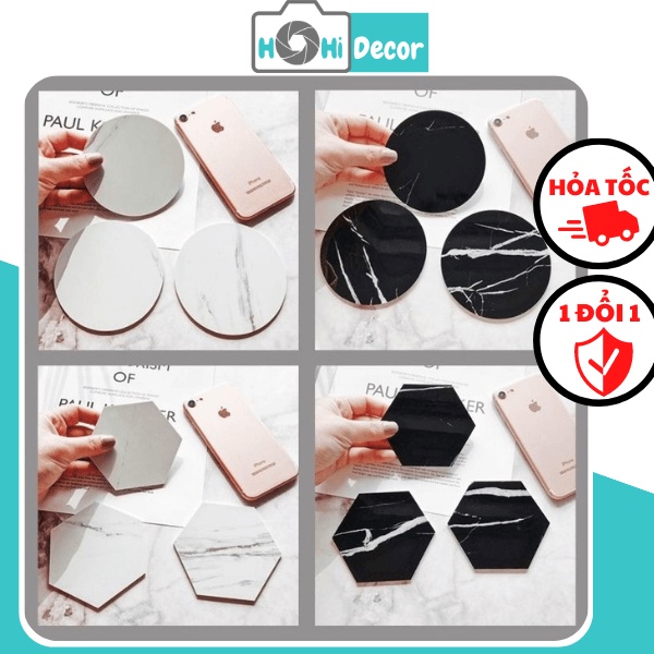Khối Nhựa PVC Vân Đá Cẩm Thạch Chụp Ảnh Trang Sức, Mỹ Phẩm, Nail, Phụ Kiện - Shop Hohi Decor