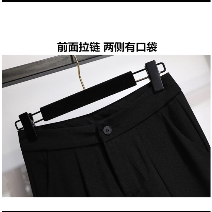 Quần ống loe cạp cao chất tuyết mưa ống loe co giãn bigsize quần cài khuy khoá trước kéo dài chân tôn dáng đen nâu be