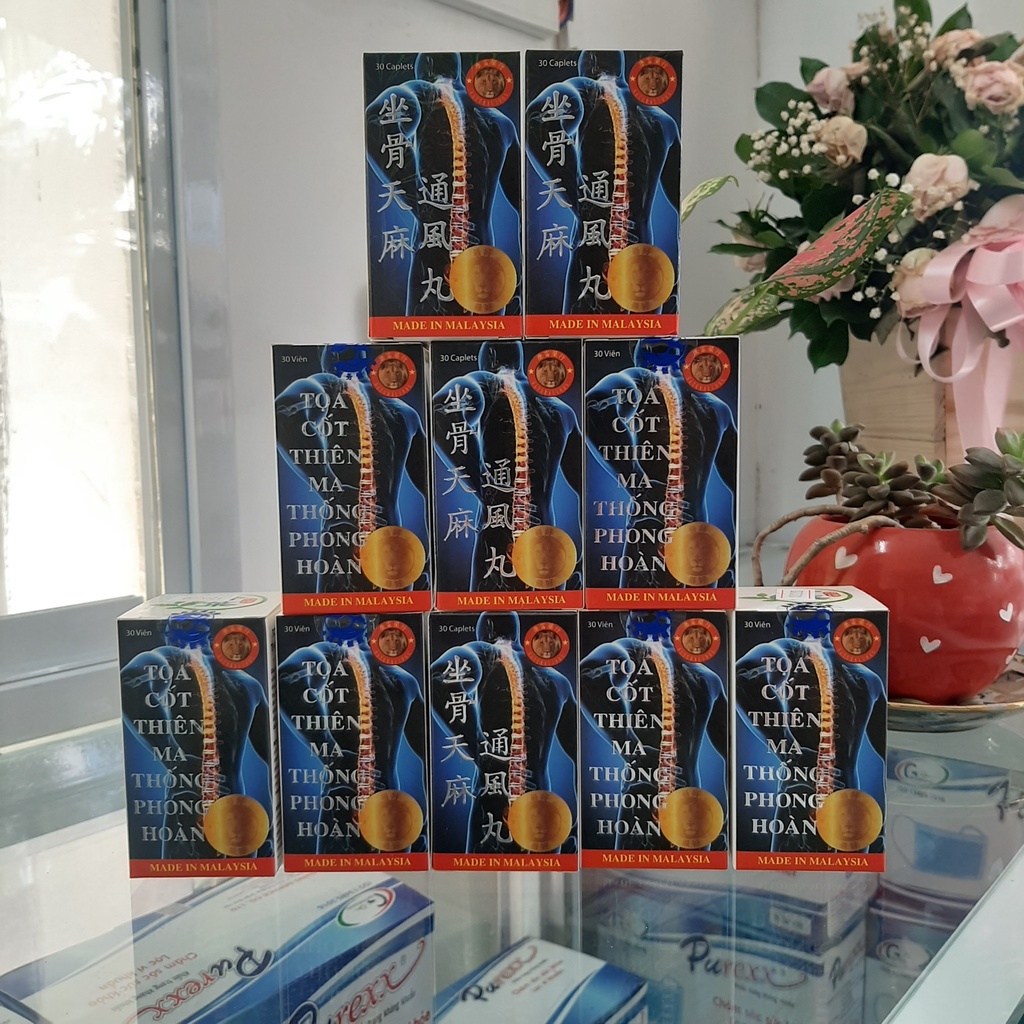 [HÀNG CHÍNH HẢNG, CHO KIỂM HÀNG] , Giảm đau nhức khớp TỌA CỐT THIÊN MA THỐNG PHONG HOÀN 30