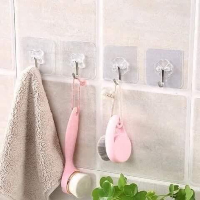 Combo 10 móc dán tường trong suốt [NEW] siêu chắc,siêu dính, chịu được trọng lượng lớn