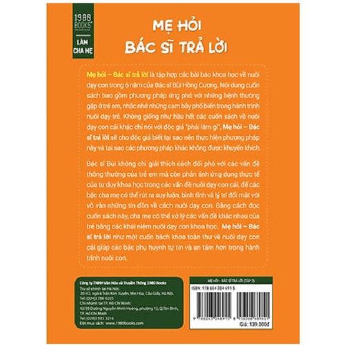 Sách - Mẹ Hỏi Bác Sĩ Trả Lời - Tập 2