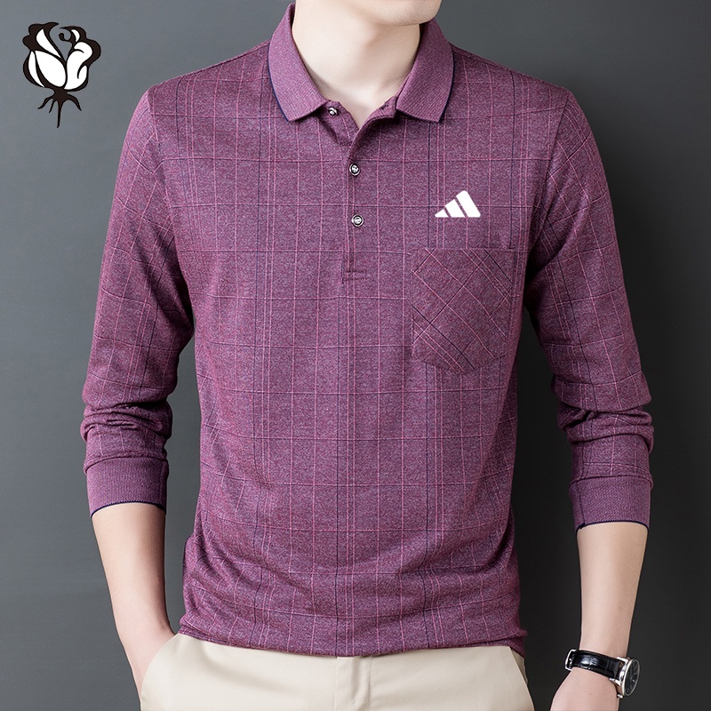 Áo polo Dài Tay Có Túi Hàng Mới Dành Cho Nam