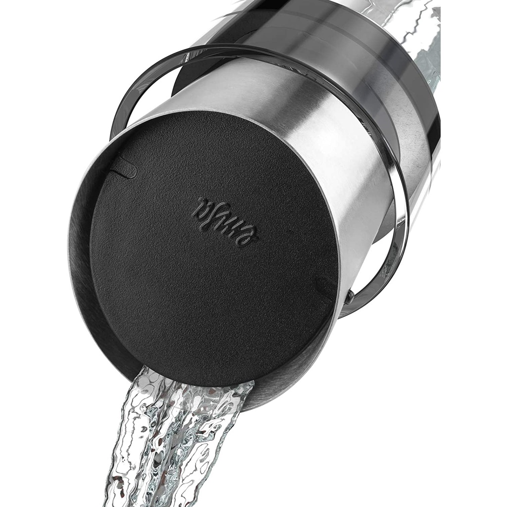 Bình giữ lạnh thủy tinh EMSA 505219 1L thân phình tròn [nhập Đức chính hãng]