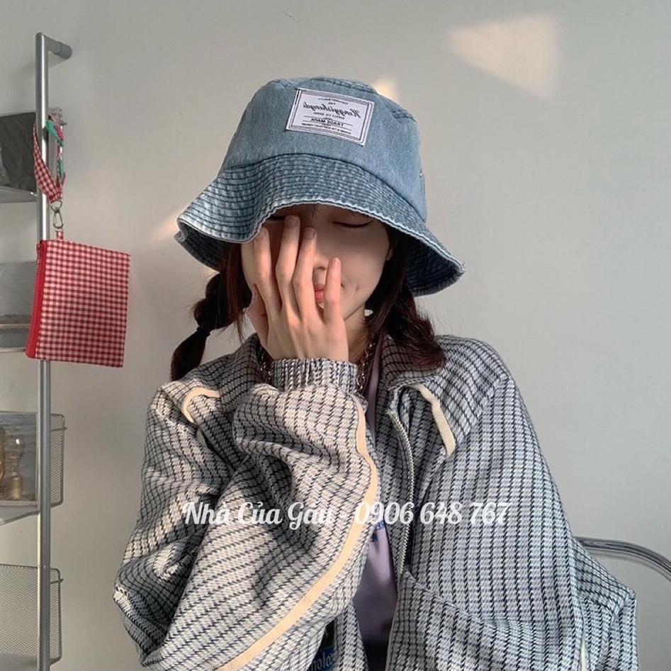 Mũ bucket jean mềm rũ quá xá đẹp luôn