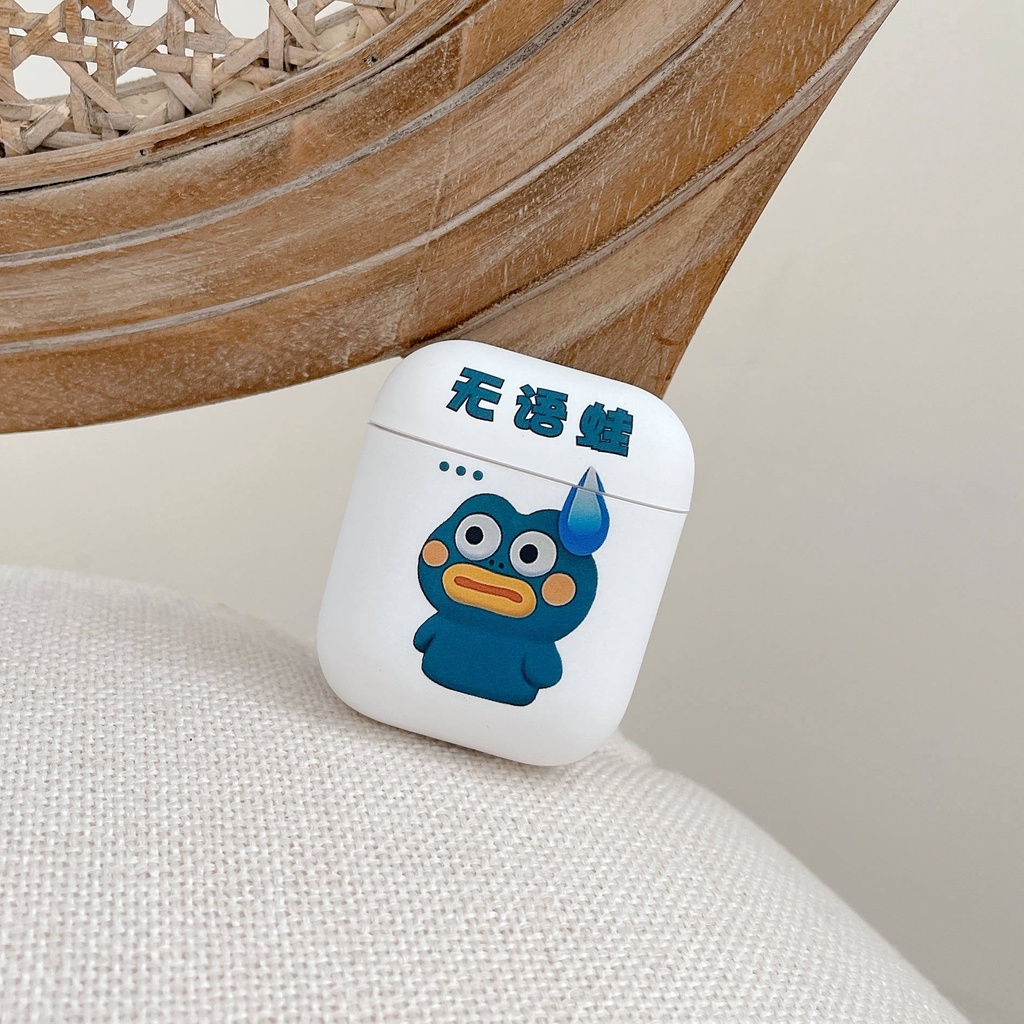 Vỏ Bảo Vệ Hộp Sạc Tai Nghe Airpods 3 Pro 2 3 Họa Tiết Chú Ếch Dễ Thương Ốp