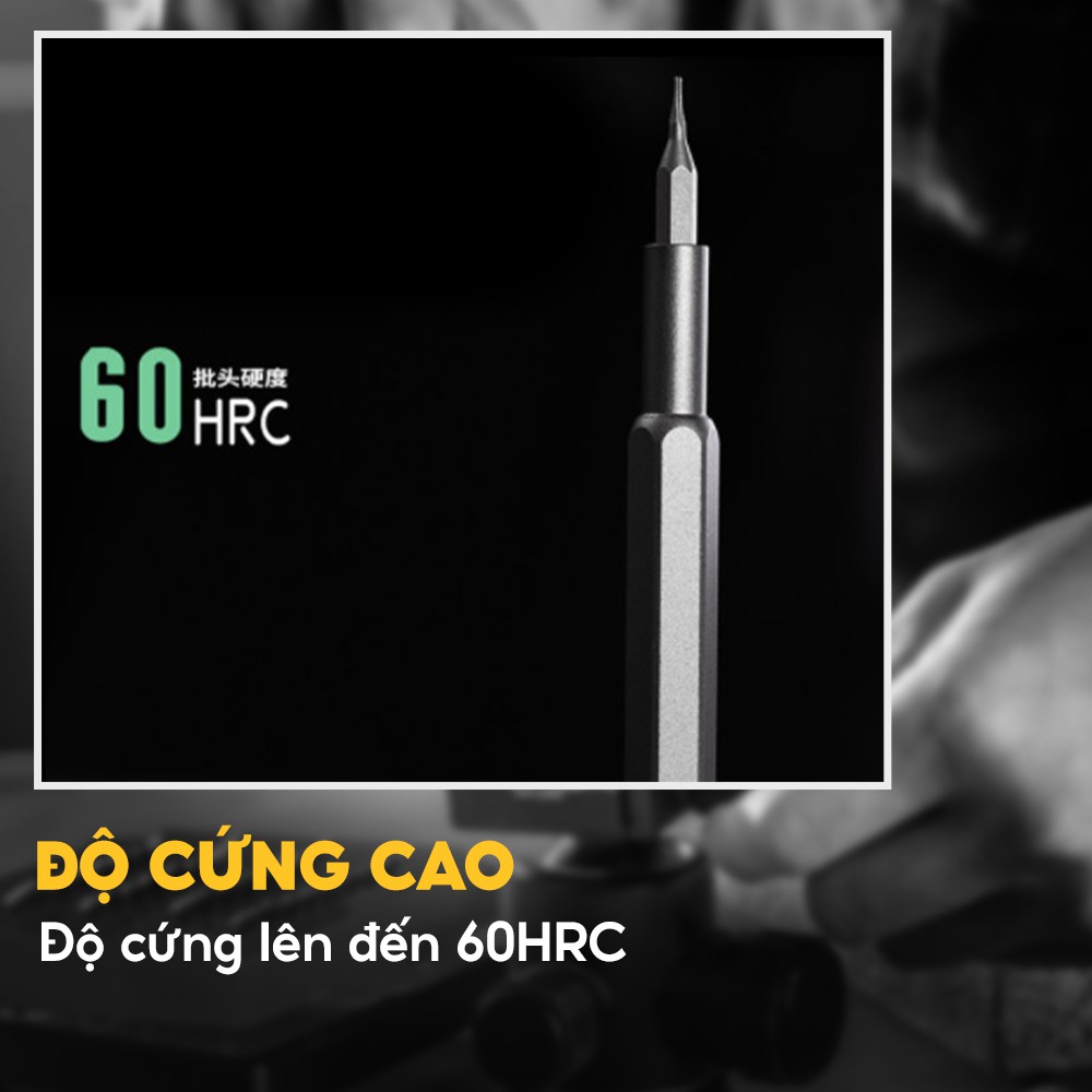 Bộ tua vít đa năng 25 chi tiết chuyên sửa chữa thiết bị điện tử Deli DL3525 - Cam kết chính hãng - Bảo hành 12T